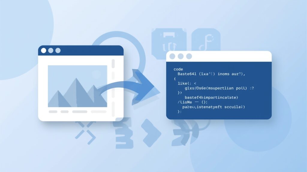 Base64 Image Converter Free Online Tool interface showing drag-and-drop upload, live preview, and instant Base64 string output