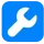 Favicon icon showing a white wrench on a blue rounded square background, representing tool-related functionality.
